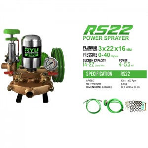 RYU MESIN SEMPROTAN AIR POWER SPRAYER 22 LITER